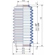3008 NBR Soufflet D 42mm et 54mm Long fixe 165 mm