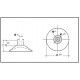 Plan de ventouses 30mm avec trou vertical 5mm