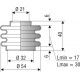 1053 NBR Soufflet D 21mm et 32 mm Long 17 à 30 mm