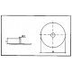 punaise blanche seule pour ventouses téton rond 30mm, 35mm, 40mm, 50 mm