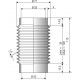 2015 NBR Soufflet D 52mm Long 35 à 120 mm