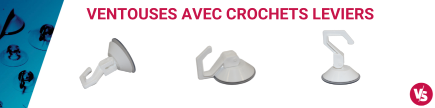 Ventouses avec crochets leviers