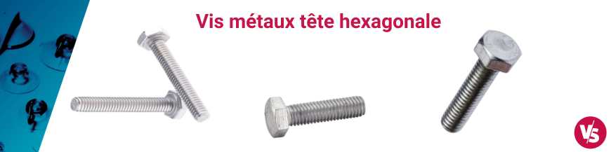 Vis métaux tête hexagonale