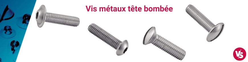 vis métaux tête bombée