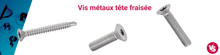 Vis métaux tête fraisée