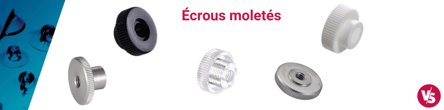 Écrous moletés