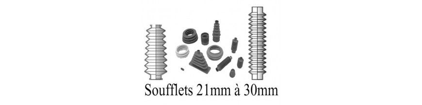 Soufflets diam 21 mm à 30 mm