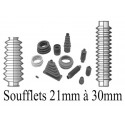 Soufflets diam 21 mm à 30 mm