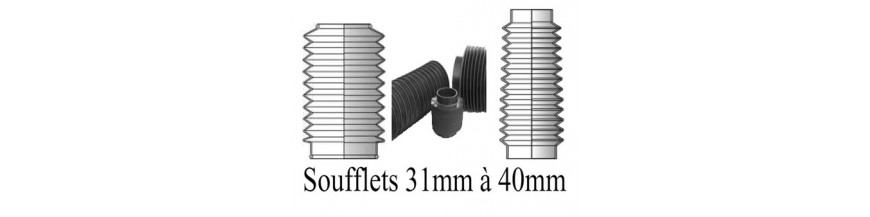 Soufflets diam 31 mm à 40 mm
