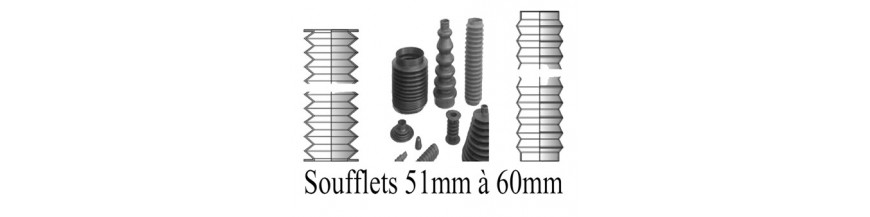 Soufflets diam 51 mm à 60 mm